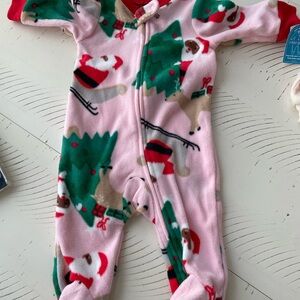 Festive Santa and Other Zip up Sleepers